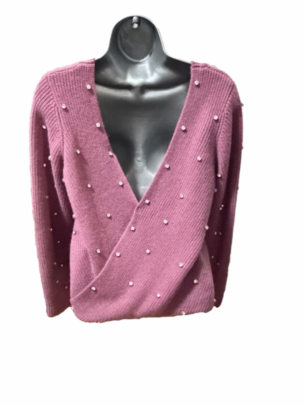NWT Elie Tahari V-Wrap 100% Cashmere Sweater size medium - Picture 4 of 9